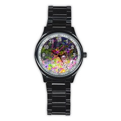 Magic Butterfly Stainless Steel Round Watch by okhismakingart