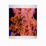 Yellow, Pink, and Blue Sumac Bloom White Mugs Center