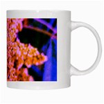 Yellow, Pink, and Blue Sumac Bloom White Mugs Right