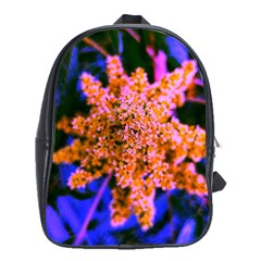 Yellow, Pink, And Blue Sumac Bloom School Bag (xl) by okhismakingart