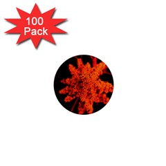 Orange Sumac Bloom 1  Mini Buttons (100 Pack)  by okhismakingart