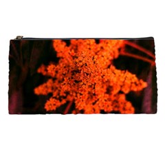 Orange Sumac Bloom Pencil Cases by okhismakingart