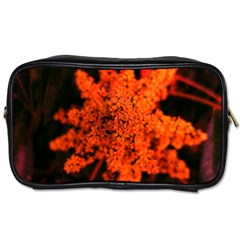 Orange Sumac Bloom Toiletries Bag (one Side) by okhismakingart