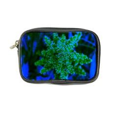 Blue And Green Sumac Bloom Coin Purse by okhismakingart