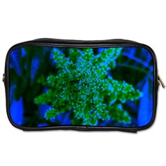 Blue And Green Sumac Bloom Toiletries Bag (one Side) by okhismakingart