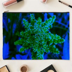 Blue And Green Sumac Bloom Cosmetic Bag (xxxl) by okhismakingart