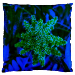 Blue And Green Sumac Bloom Standard Flano Cushion Case (one Side) by okhismakingart