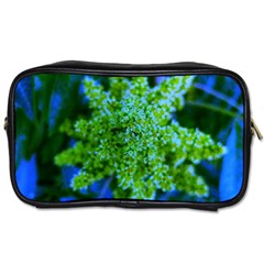 Lime Green Sumac Bloom Toiletries Bag (one Side) by okhismakingart