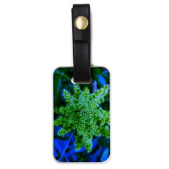 Lime Green Sumac Bloom Luggage Tags (one Side)  by okhismakingart