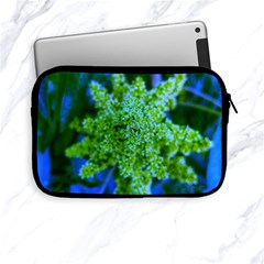 Lime Green Sumac Bloom Apple Ipad Mini Zipper Cases by okhismakingart