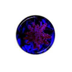 Maroon And Blue Sumac Bloom Hat Clip Ball Marker (10 Pack) by okhismakingart