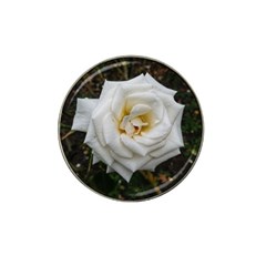 White Angular Rose Hat Clip Ball Marker by okhismakingart