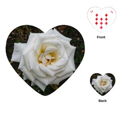 White Angular Rose Playing Cards (heart) by okhismakingart