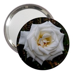 White Angular Rose 3  Handbag Mirrors by okhismakingart