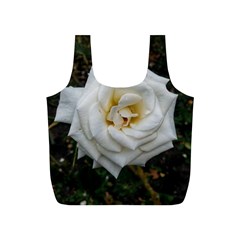 White Angular Rose Full Print Recycle Bag (s) by okhismakingart