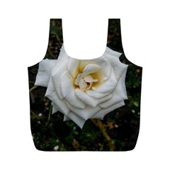 White Angular Rose Full Print Recycle Bag (m) by okhismakingart