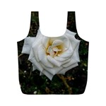 White Angular Rose Full Print Recycle Bag (M) Back