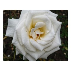 White Angular Rose Double Sided Flano Blanket (large)  by okhismakingart