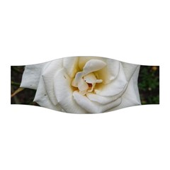 White Angular Rose Stretchable Headband by okhismakingart