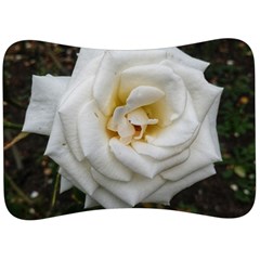 White Angular Rose Velour Seat Head Rest Cushion by okhismakingart