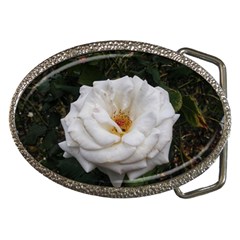 White Smooth Rose Belt Buckles by okhismakingart