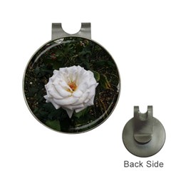 White Smooth Rose Hat Clips With Golf Markers by okhismakingart