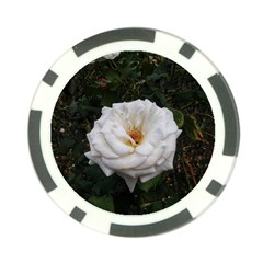 White Smooth Rose Poker Chip Card Guard (10 Pack) by okhismakingart