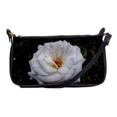 White Smooth Rose Shoulder Clutch Bag by okhismakingart