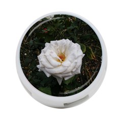 White Smooth Rose 4-port Usb Hub (two Sides) by okhismakingart