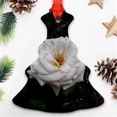 White Smooth Rose Christmas Tree Ornament (two Sides) by okhismakingart