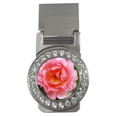 Pink Rose Money Clips (cz)  by okhismakingart