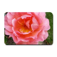 Pink Rose Small Doormat  by okhismakingart