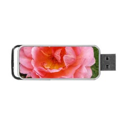 Pink Rose Portable Usb Flash (one Side) by okhismakingart