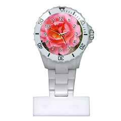 Pink Rose Plastic Nurses Watch by okhismakingart