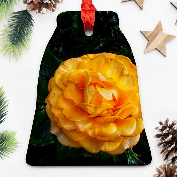 Yellow Rose Ornament (Bell)