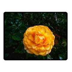 Yellow Rose Double Sided Fleece Blanket (small)  by okhismakingart