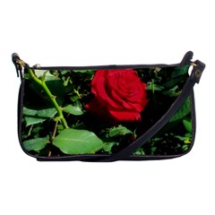 Deep Red Rose Shoulder Clutch Bag by okhismakingart