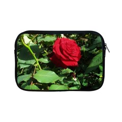 Deep Red Rose Apple Ipad Mini Zipper Cases by okhismakingart