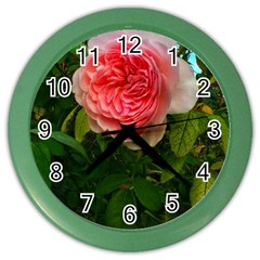 Complex Pink Rose Color Wall Clock by okhismakingart