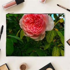 Complex Pink Rose Cosmetic Bag (xl) by okhismakingart