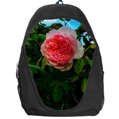 Complex Pink Rose Backpack Bag by okhismakingart