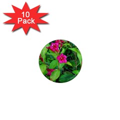 Purple Park Flowers 1  Mini Magnet (10 Pack)  by okhismakingart