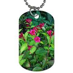 Purple Park Flowers Dog Tag (one Side) by okhismakingart