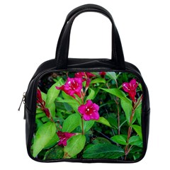 Purple Park Flowers Classic Handbag (one Side) by okhismakingart