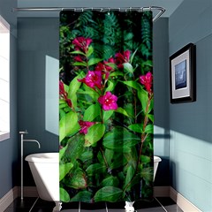 Purple Park Flowers Shower Curtain 36  X 72  (stall)  by okhismakingart