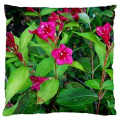 Purple Park Flowers Large Cushion Case (two Sides) by okhismakingart