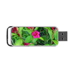 Purple Park Flowers Portable Usb Flash (two Sides) by okhismakingart