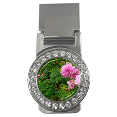 Light Pink Roses Money Clips (cz)  by okhismakingart