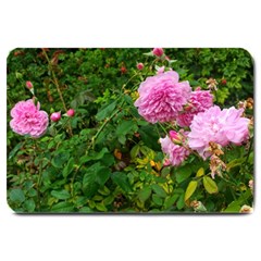 Light Pink Roses Large Doormat  by okhismakingart