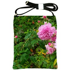 Light Pink Roses Shoulder Sling Bag by okhismakingart